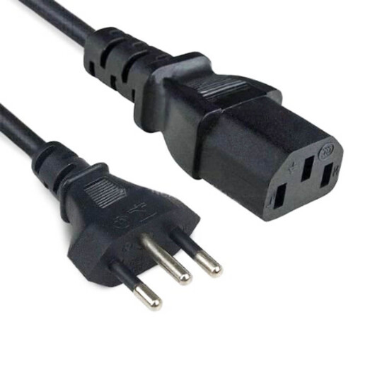 Cabo de Força para Computador Monitor e Fonte ATX 1.2 Metros - CBATX