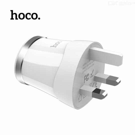 Carregador Mini Portable Charger Plugue Padrão Britânico HOCO - C37B