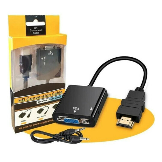 Conversor HDMI para VGA com cabo P2 para Áudio - HDTV-V8 Reling