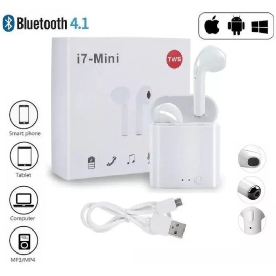 Fone de Ouvido Bluetooth AirPods i7 Mini Tws 5.0 - KA-996