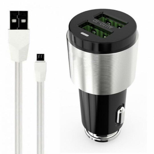 Carregador Veicular Auto ID iOS/Android de 2 USB 4.2A Xtrad - A1033