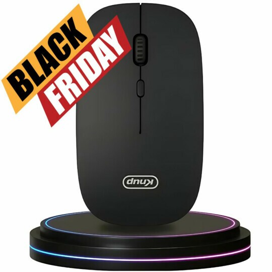 Mouse Sem Fio Wireless Bluetooth + 2.4Ghz 1600 Dpi Knup - KP-MU030
