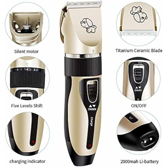 Maquina de Tosa para PETS 3W Aparador de Pelos Bivolt - P001Q