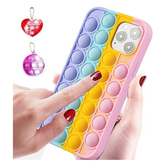 Capa para Iphone 12 Pro Max Anti Stress Silicone Flexível Pop It - 12PRO MAX