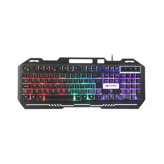 Teclado Gamer C3Tech Membrana Usb com Led - KG-40BK