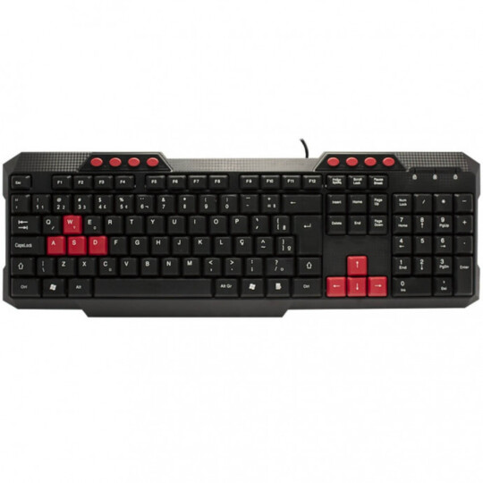 Teclado Gamer Usb 2.0 Com Fio Durawell - DW / XZ -536