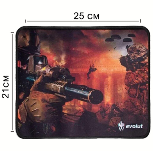 Mousepad Gamer Pequeno 250*210*2mm Borda Costurada EVOLUT - EG401RD