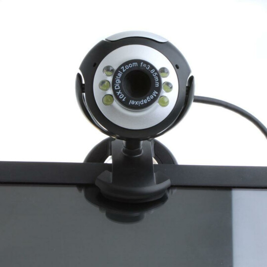Webcam USB Câmera com Microfone 640x480p com Led para Chamadas de vídeo - WR-6 Reling