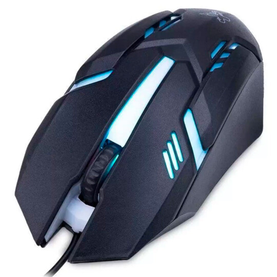 Mouse Geek Max com Fio USB 2.0 e Iluminação Led 1.000 dpi MAXPRINT - 60000083
