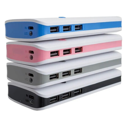 Power Bank 10000mah 3 Entradas Usb Com Lanterna Led Inova - POW-1019