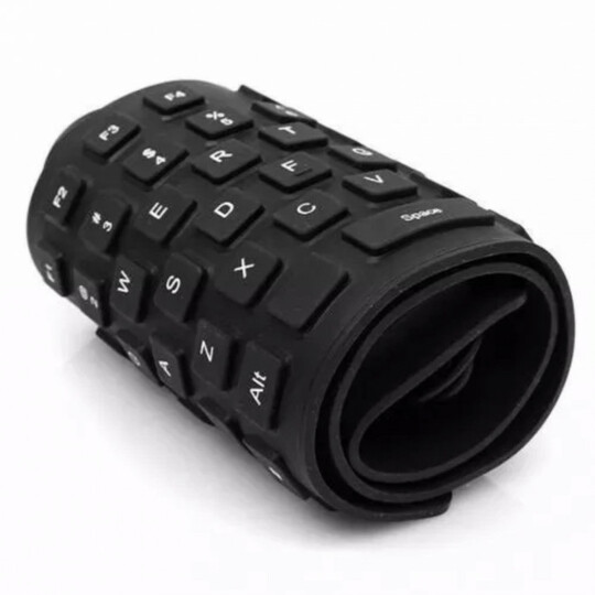 Teclado Dobravel Emborrachado Resistente Agua Usb XZ - Xz-105