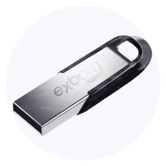 Pendrive 64gb Usb Armazenamento de Dados Metal Exbom - STGD-PD64G