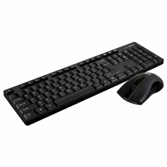 Kit Teclado e Mouse Ergonômico Sem Fio 2.4Ghz Philips - SPT6501B