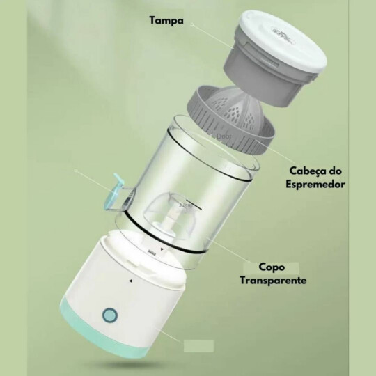Mini Maquina de Fazer Suco Portátil Sem Fio Recarregável KAPBOM - KAP-Z177