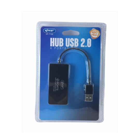 Hub 4 Portas Usb 2.0 Slim Knup - KP-T109