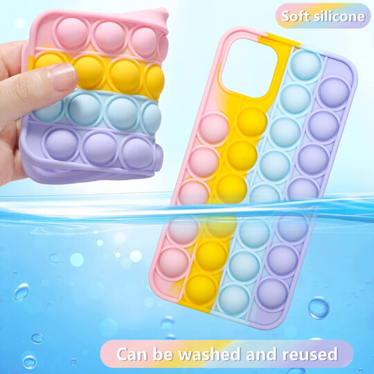 Capa para Iphone 11 Pro Max Anti Stress Silicone Flexível Pop It - 11PRO MAX