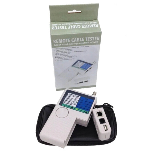 Testador de Cabos Rj45 Rj11BNC Lan Dex - RJ-41