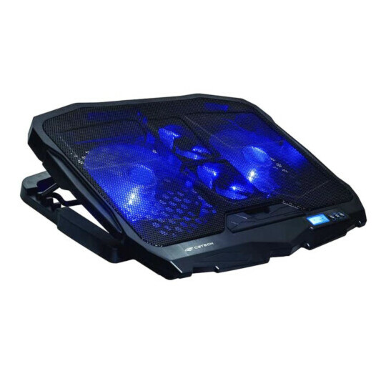 Base Gamer C3tech para Notebook 17.3' Led Azul 4 Coolers - NBC-100BK
