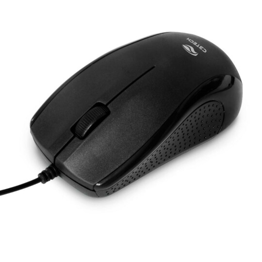 Mouse Óptico C3Tech com Fio USB 1000 dpi Preto - MS-25BK
