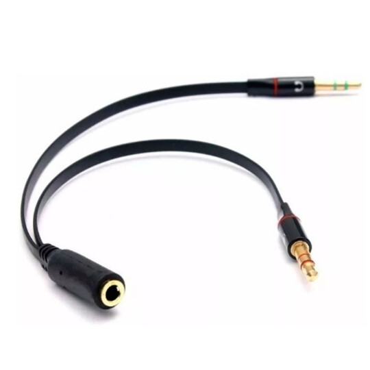 Cabo Adaptador de Fone de Ouvido P3 para 2 P2 - 3.5mm para PC e Notebook - XT2204