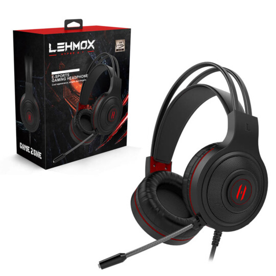 Headset Gamer Fone de Ouvido com Microfone e-Sports LED PC PS4 XBOX - LEHMOX - GT-F8