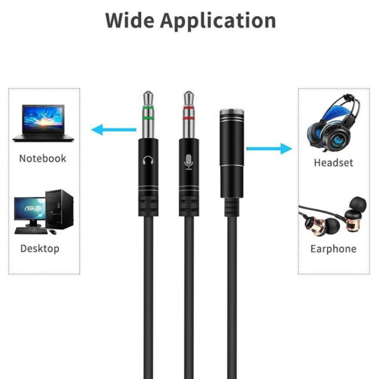 Cabo Adaptador Auxiliar 3.5mm P3 Fêmea para 2P2 Macho - LEY-24