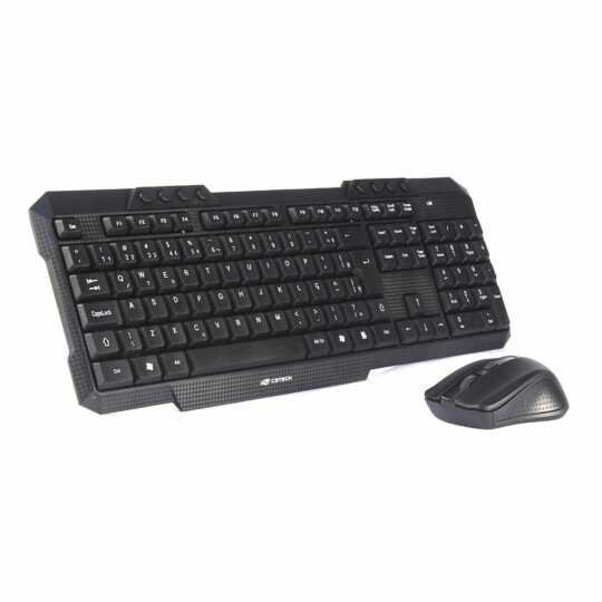 Kit Teclado e Mouse Sem Fio Multimídia C3Tech - K-W10BK
