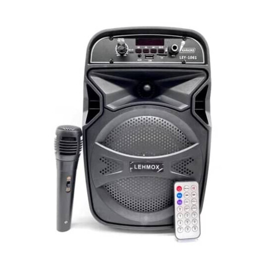 Caixa de Som Bluetooth Usb Portátil Com Microfone Lehmox - LES-1061