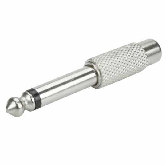 Adaptador P10 Mono para RCA Jack - Metálico - 003-8608