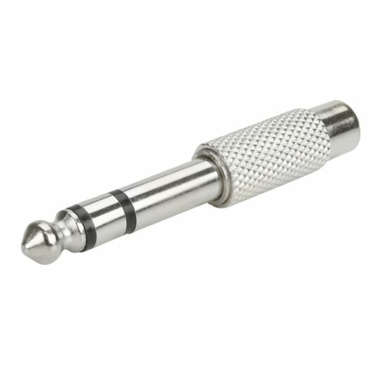 Adaptador P10 Estéreo para RCA Jack - Metálico - 003-8609