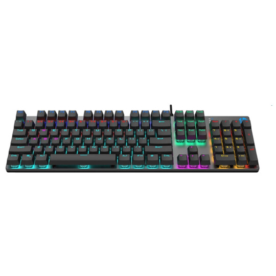 Teclado Gamer Mecânico Usb Com Iluminação Led Hp - GK400F Chumbo