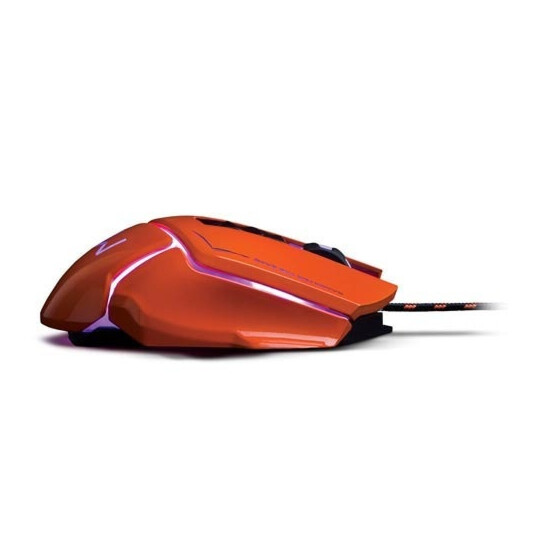Mouse Gamer Usb Led Warrior Ivor 3200 dpi com 7 Botões - Laranja Multilaser - MO263