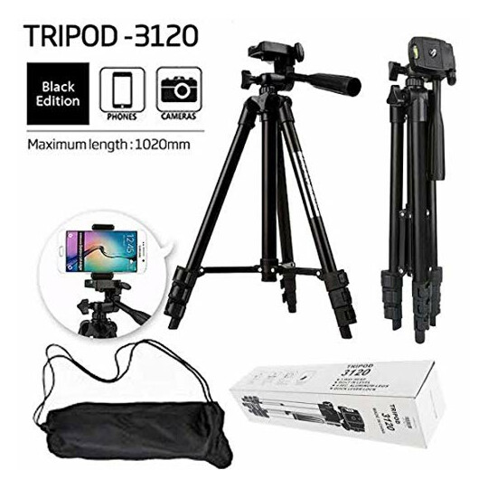 Tripé Para Câmera E Celular 1.2 Metro Tripod 3120A - BYZ-0902