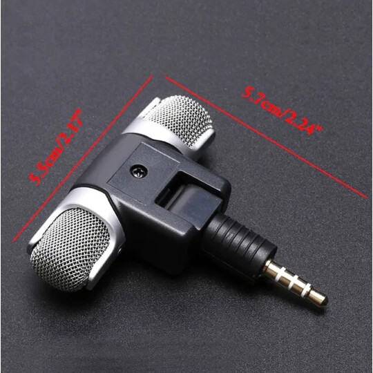 Mini Microfone Portátil Estéreo P2 para Celular Câmera - LTDS70