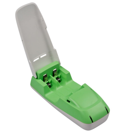 Carregador de Bateria para 2 pilhas alcalinas Recarregáveis USB C3Tech - UC-CHG2