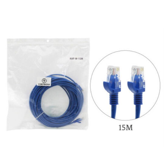 Cabo de Rede Rj45 Com 15 Metros Azul - KAP-W-15M