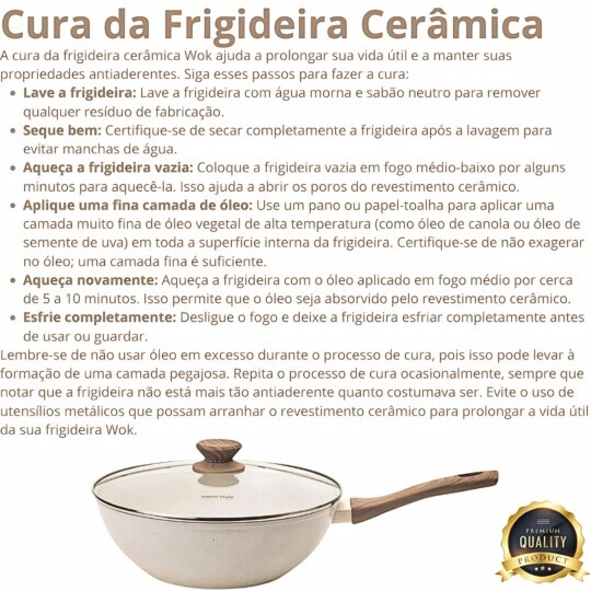 Frigideira com Tampa de Vidro 28cm Indução Mimo Style Cook Marmol