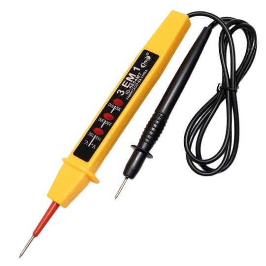 Voltímetro Medidor De Tensão Tipo Caneta 3 Em 1 110/150V,220/300V,380/500V - 04070