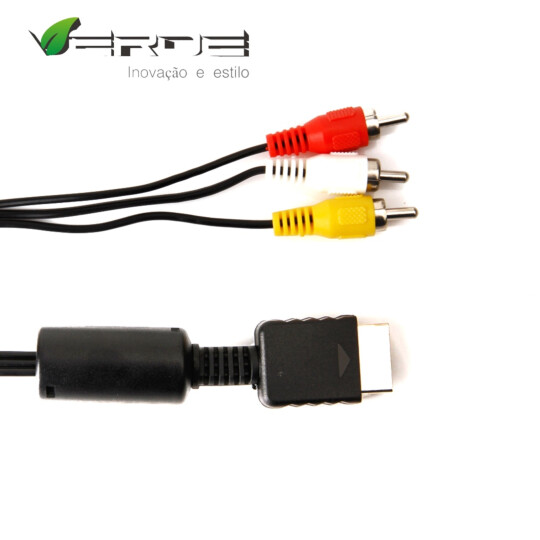 Cabo RCA para PS2/PS3 1.8 Metros Verde - PS2-3