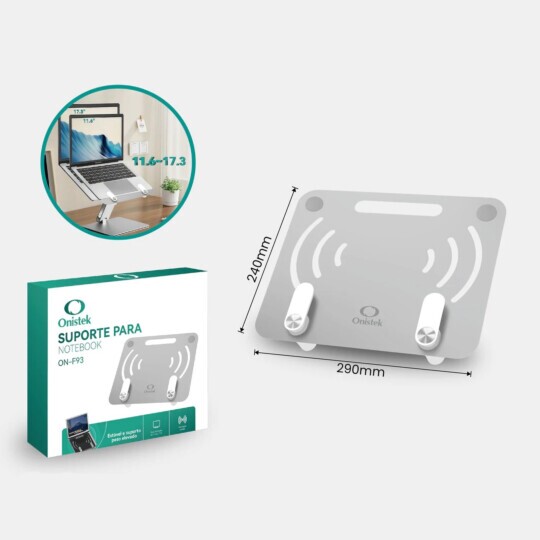 Suporte Notebook Ergonômico Ajustável Mesa 11.6 A 17 - ON-F93