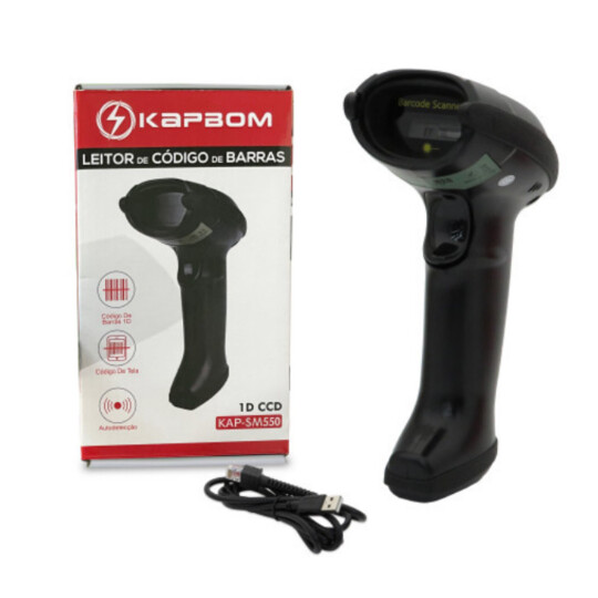 Leitor de Código de Barras com fio 1D - KAP-SM550