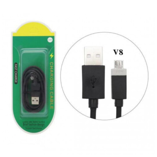 Cabo de Dados V8 Turbo USB com 1 Metro - KAP-318-V8