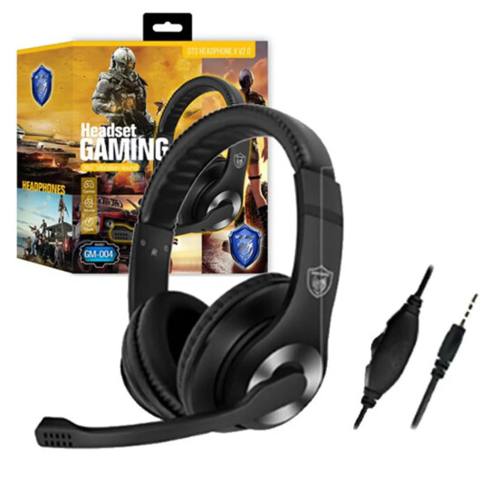 Headset Gamer com Microfone para Ps4 X-one Conexão P3 - GM004