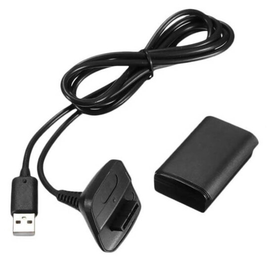 Kit Bateria e Carregador para Controle X-360 Play and Charge - LEY-237