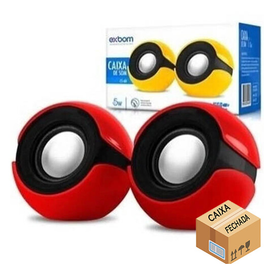 CAIXA FECHADA 50 Unidades Caixa de Som para Notebook e Smartphone DRAGAOBALL USB P2 03129 - CS-68