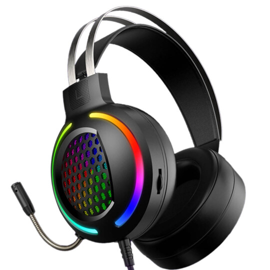 Fone Headset Gamer com Microfone e Led RGB 2 P2 + Usb - G12