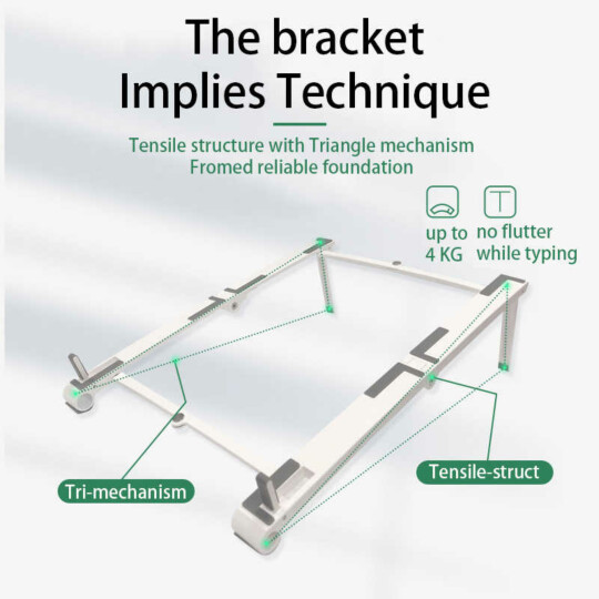 Suporte 3 em 1 Base para Notebook Tablet e Celular Ajustável - BMG-40