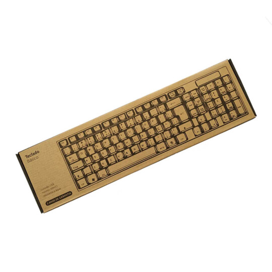 Teclado Multilaser Básico Slim Preto com Fio Usb - TC193BU