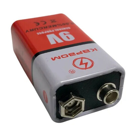 Bateria Pilha Alcalina 9V Uso Geral Kapbom KA-9V
