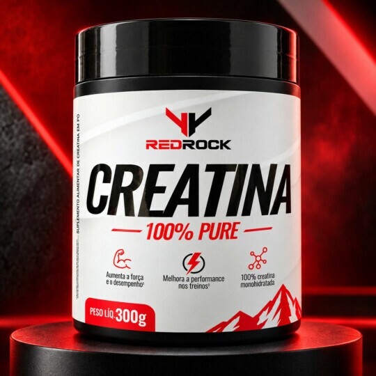 Creatina Monohidratada 100% Pure Redrock 300g Em Po